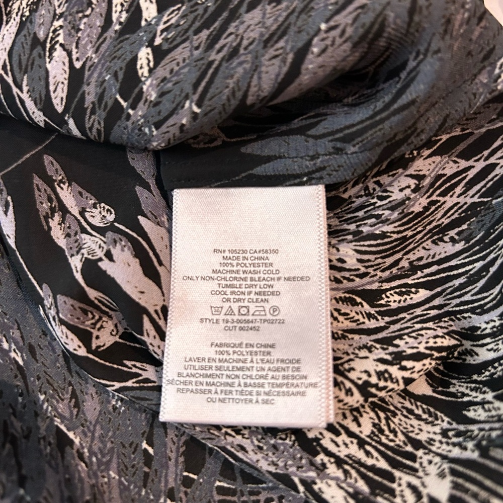 EQUIPMENT Danton Print Blouse‎ Anthracite L - Picture 9 of 14